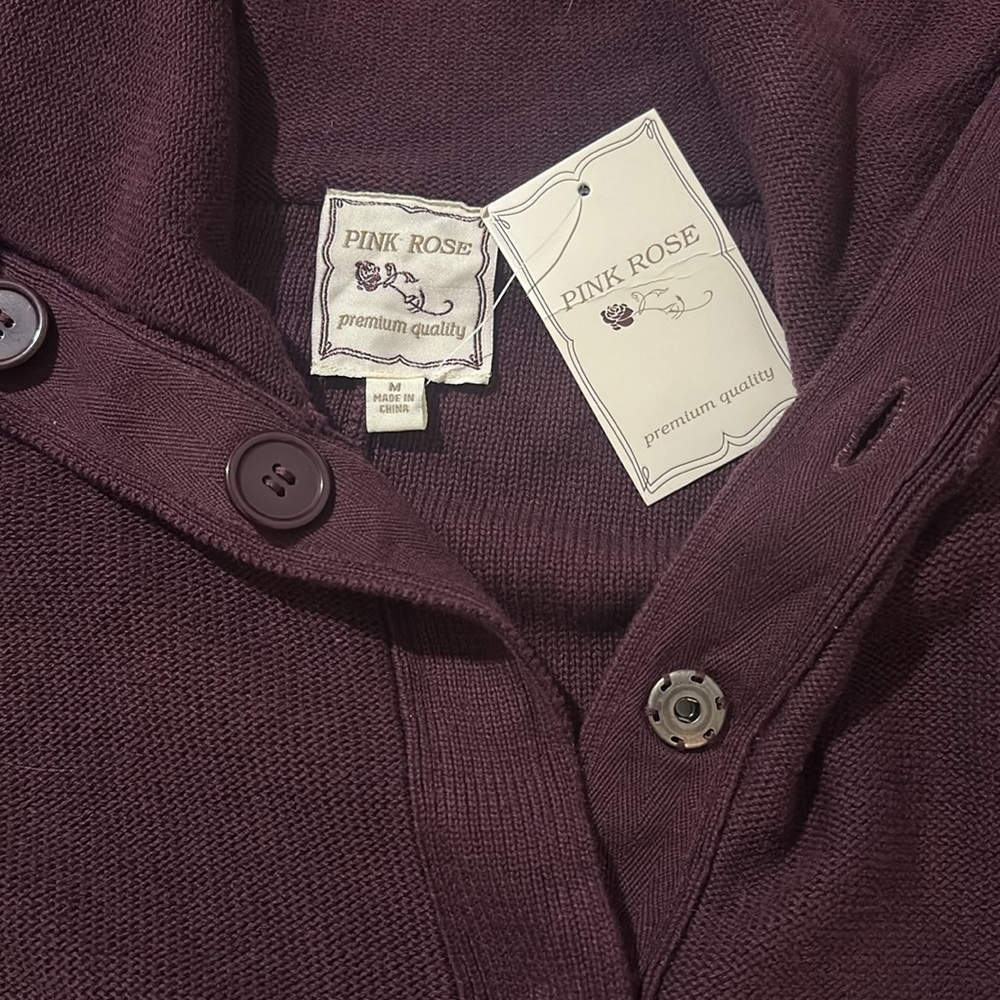 NWT Pink Rose Cardigan/Jacket Size M - Picture 15 of 16